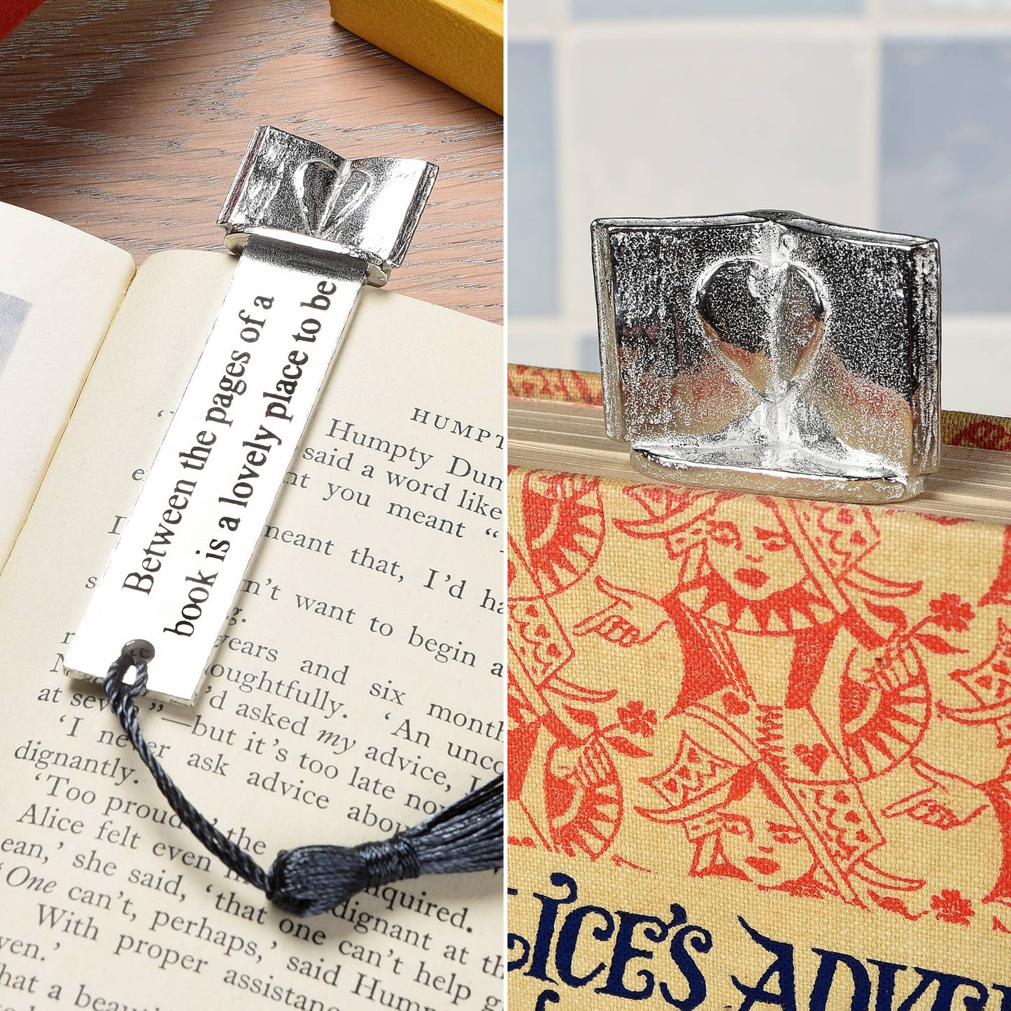 Book Lover Pewter Bookmark