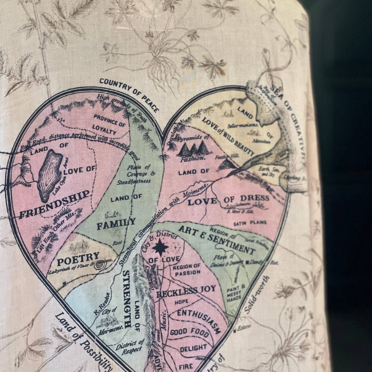 Map of My Heart Cropped Kimono - Bespoke Hearts