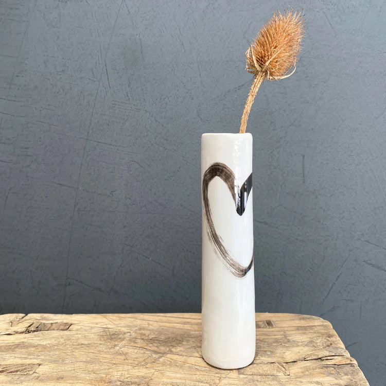Single Stem Vase - Bespoke Hearts