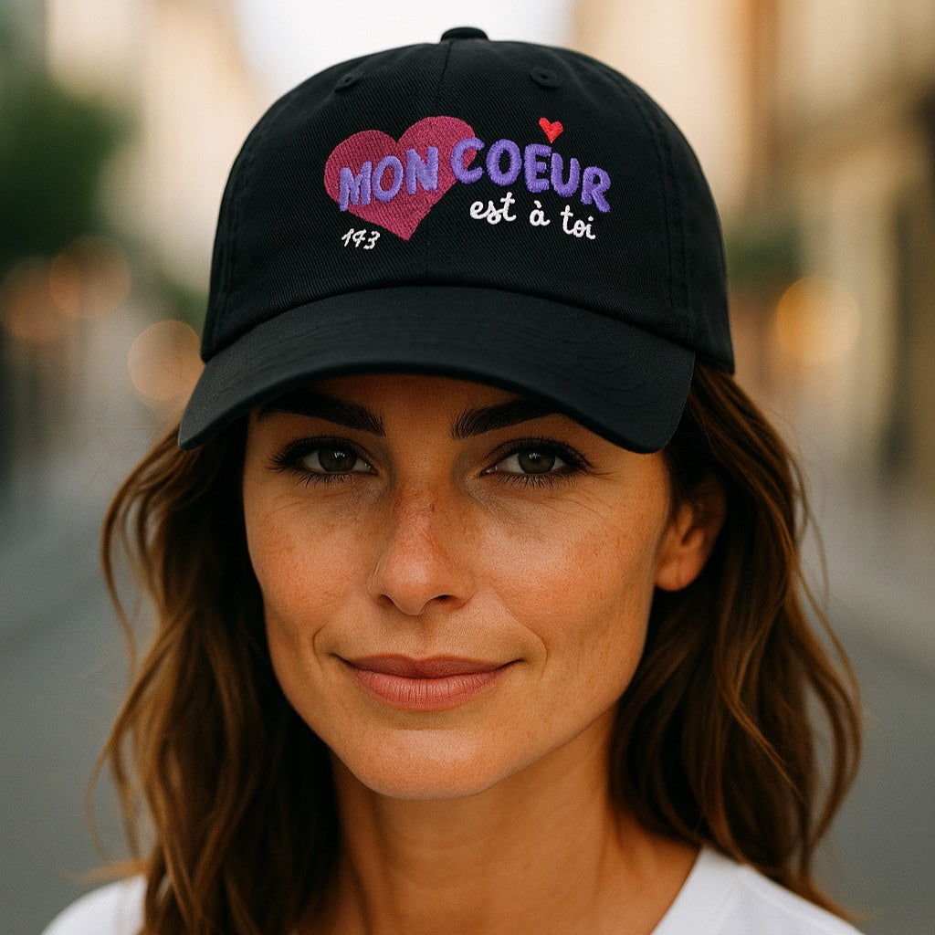 My Heart is Yours Embroidered Baseball Cap