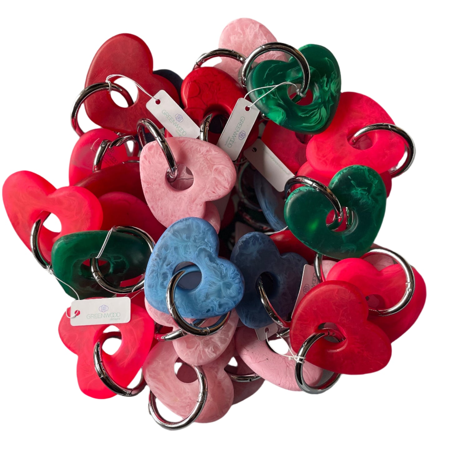 Heart Resin Keyrings