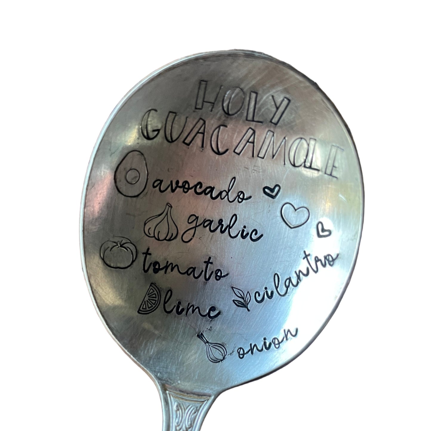 Holy Guacamole Vintage Stamped Spoon