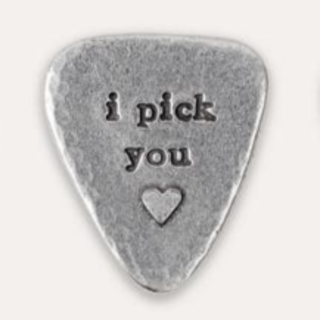 "I Pick You" Guitar Plectrum - Bespoke Hearts