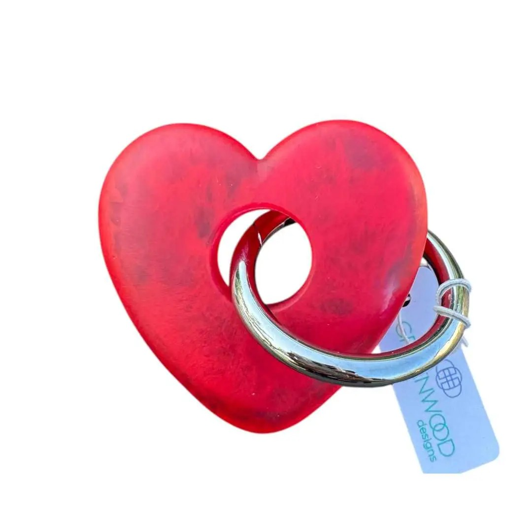 Heart Resin Keyrings