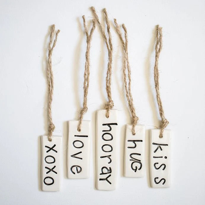 Ceramic Gift Tag - Bespoke Hearts