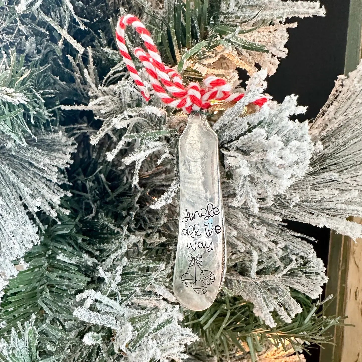 Vintage Stamped Knife Ornament Set