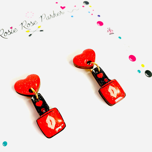 Nail Polish Earrings