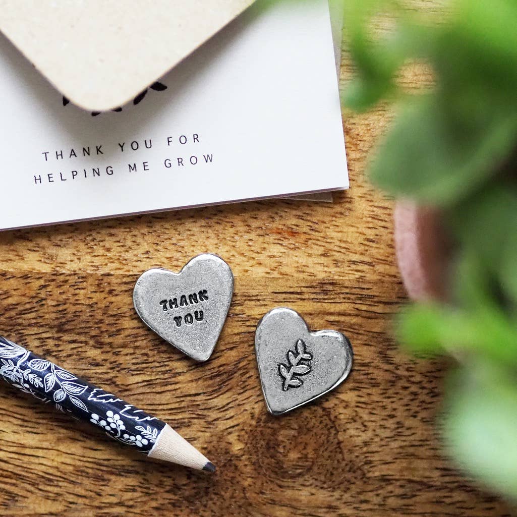 'Thank You for Helping Me Grow' Card & Token
