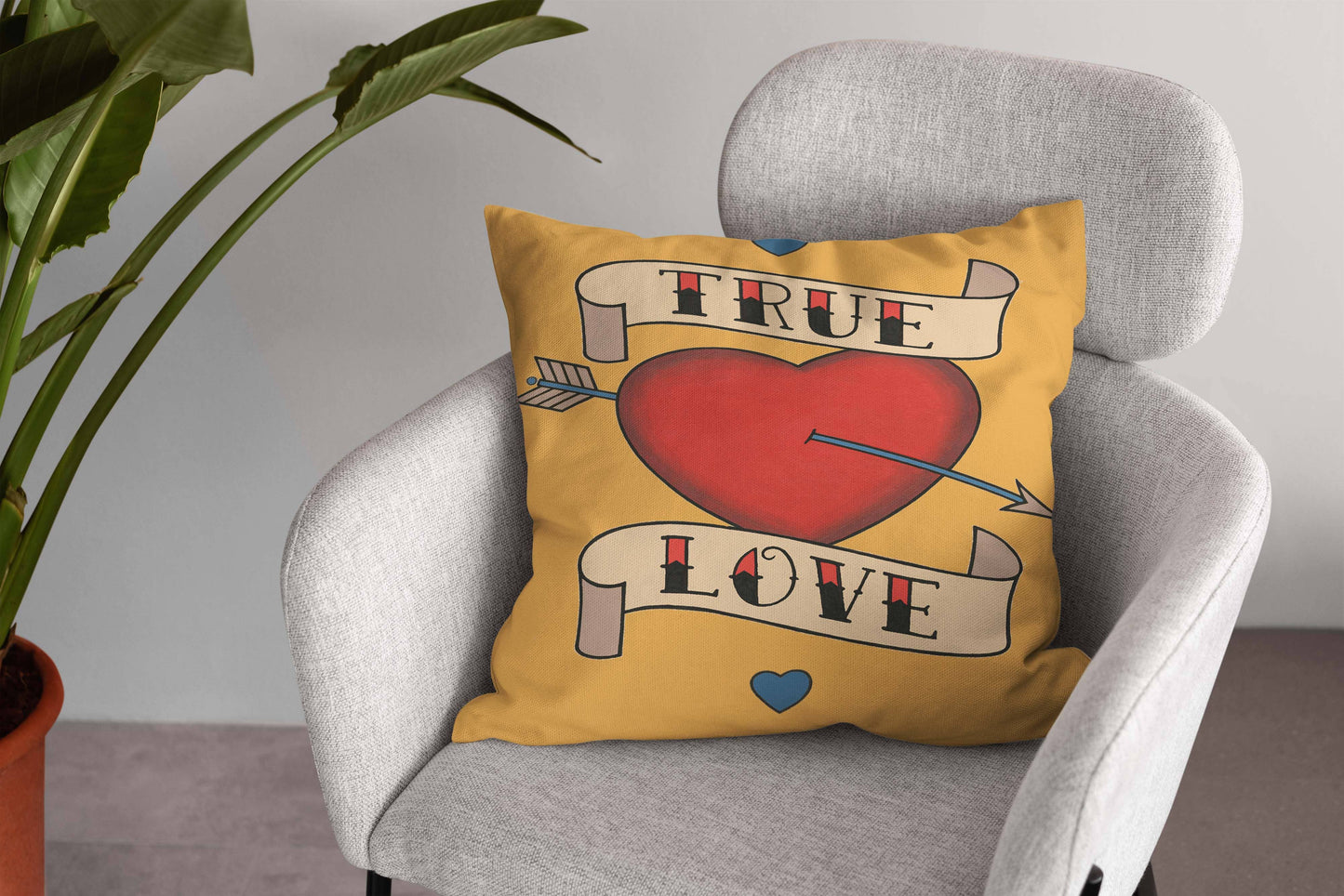 "True Love" - Martin Wiscombe Retro Cushion Cover