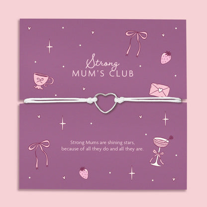 Strong Mums Club Adjustable Bracelet