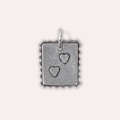 'Sending You Love' Postage Stamp Keyring Charm