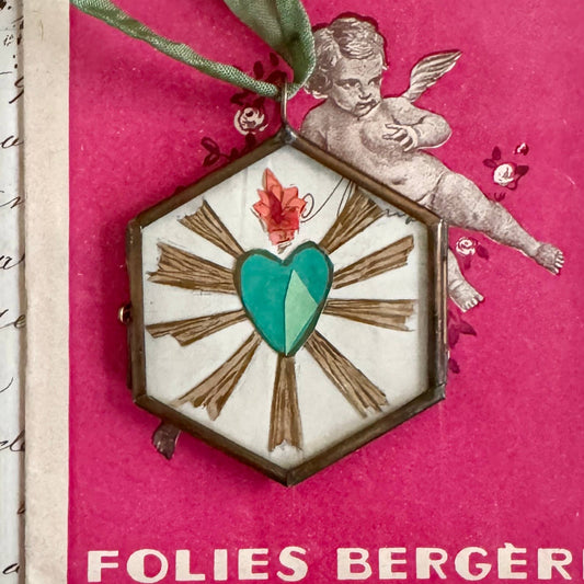 Sacred Heart ~ Art Locket Ornament