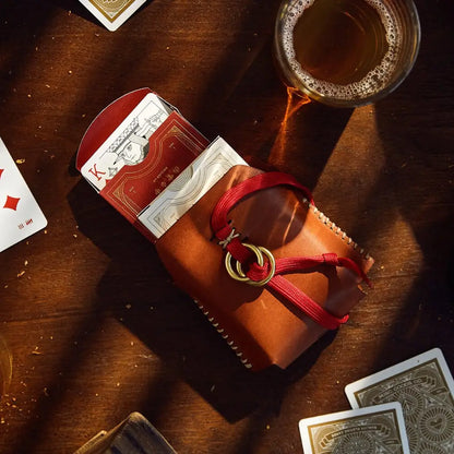 Leather Case & Playing Cards