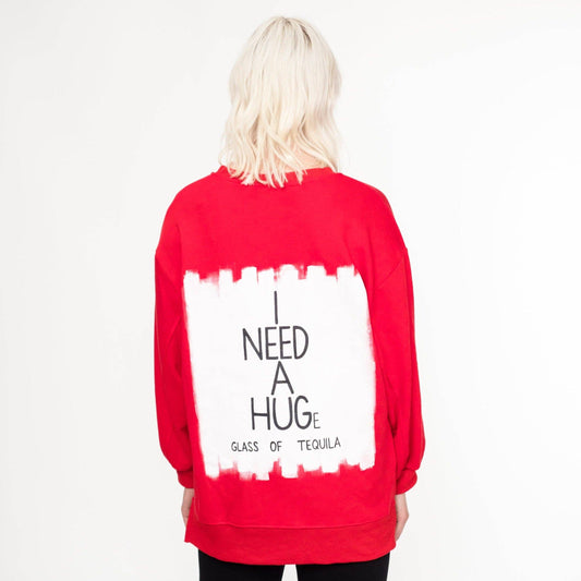 COMING SOON! Hugs Oversized Hand Painted Sweatshirt