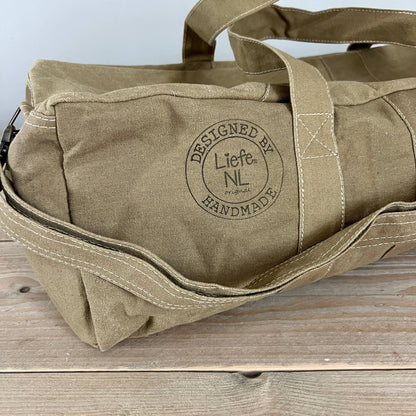 Vintage Yoga/Gym Bag (White Heart)