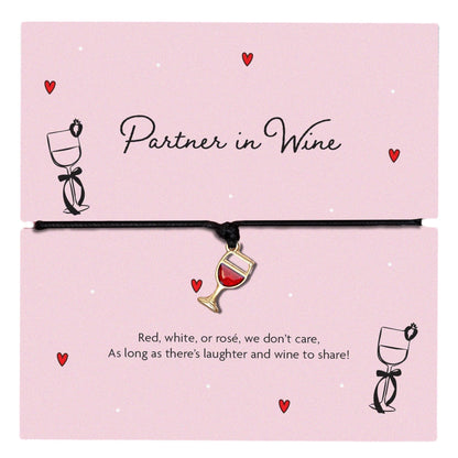 Partner in Wine Friendship Bracelet