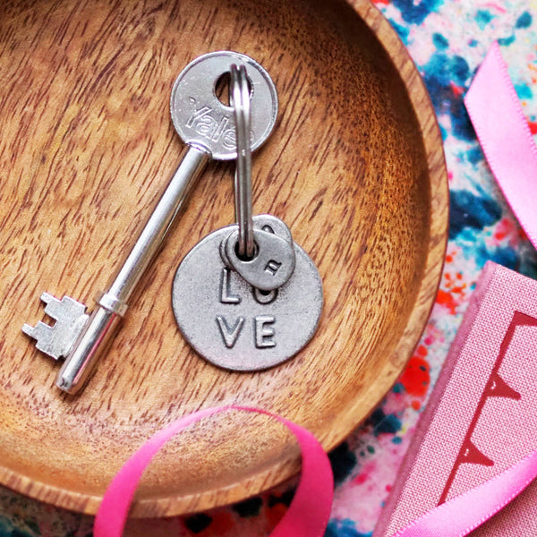 'LOVE' Keyring - A Unique Gift from Bespoke Hearts