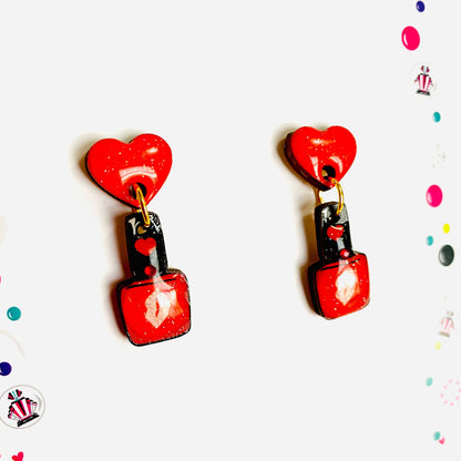 Nail Polish Earrings