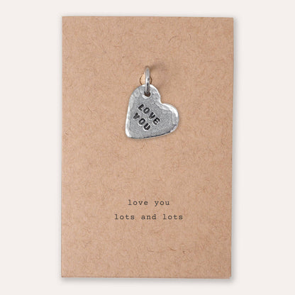 'Love You' Heart Charm