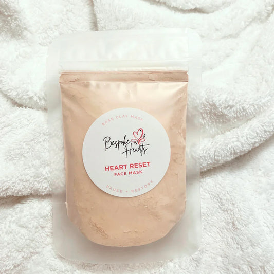Heart Reset Rose Clay Face Mask for skincare