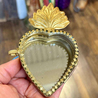 Glass Sacred Heart Box