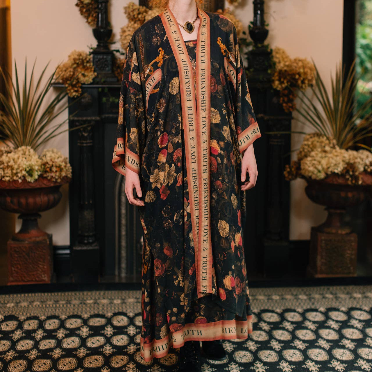 Heart of Gold Long Kimono