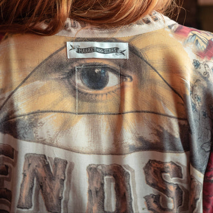 Friendship Love & Truth Cropped Kimono