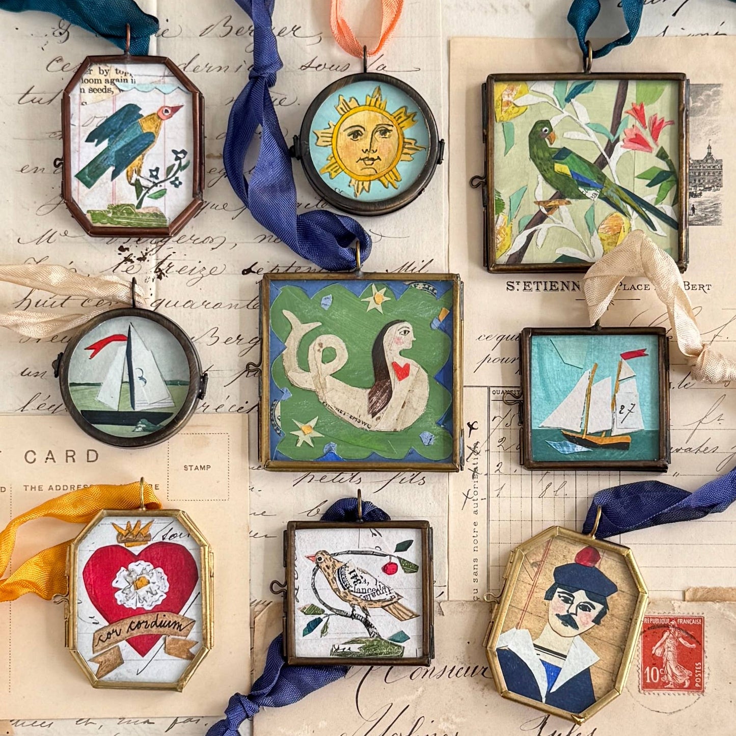 Meriwether ~ Art Locket Mermaid & Heart