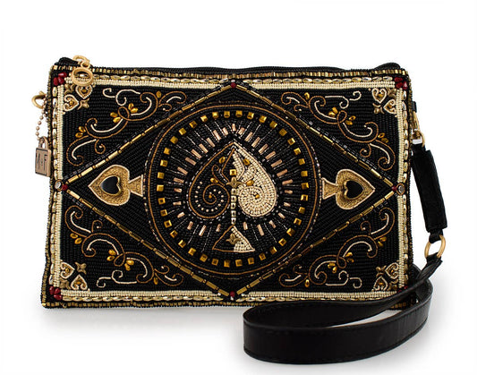 High Stakes Heart Beaded Crossbody