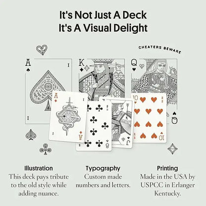 Black Playing Cards | Unique Illustration and Symbols