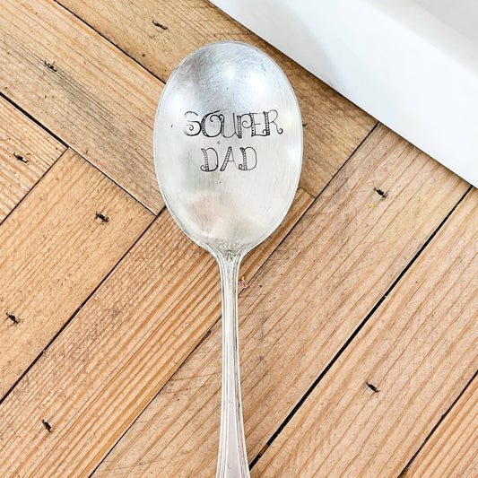 'Souper Dad' Vintage Stamped Spoon