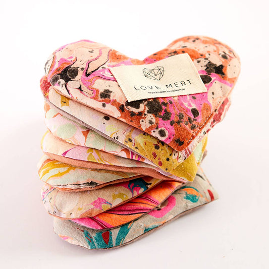 Eye Heart Love Pillow Silk Back - We'll choose a colour for you!