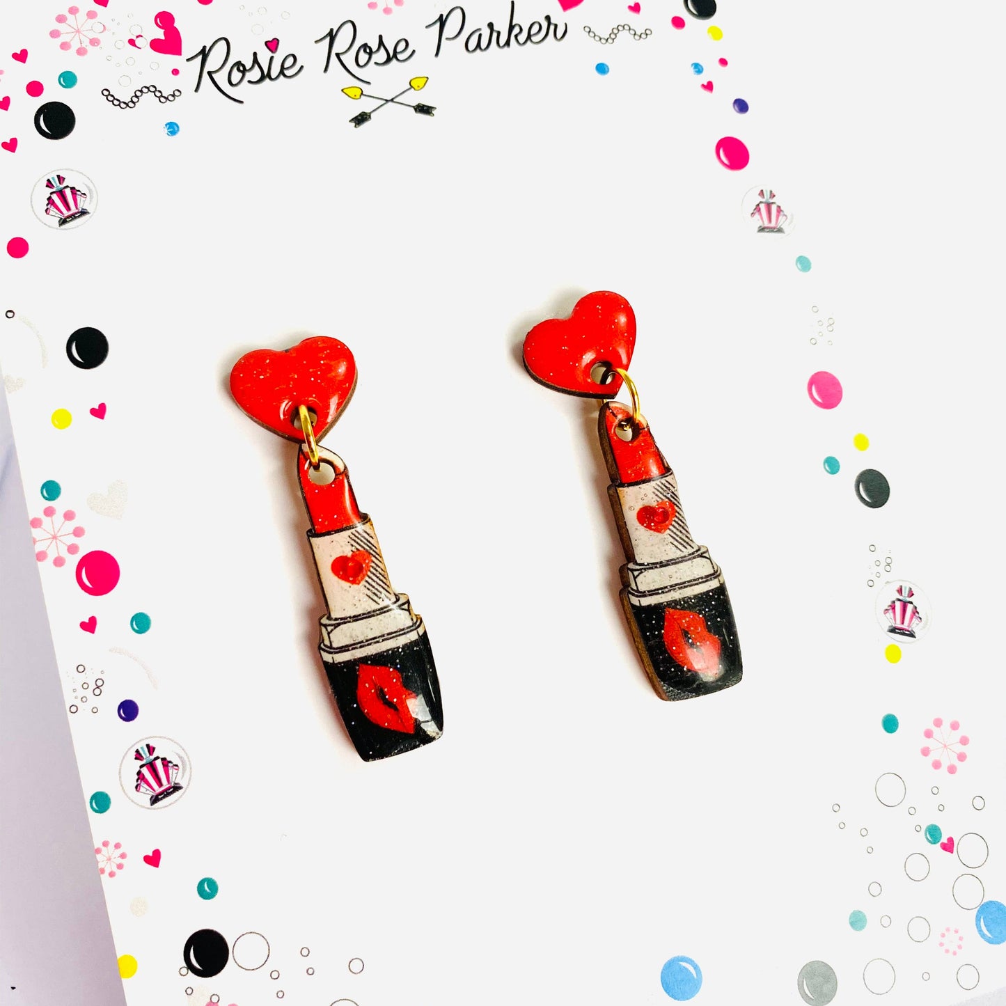 Lipstick Earrings