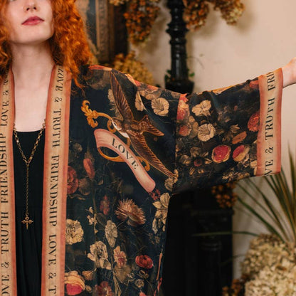 Heart of Gold Long Kimono