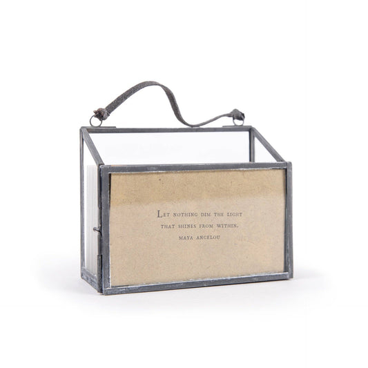 50 Gathered Thoughts Quotes + Zinc Frame Holder