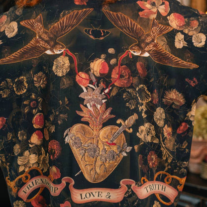 Heart of Gold Cropped Kimono