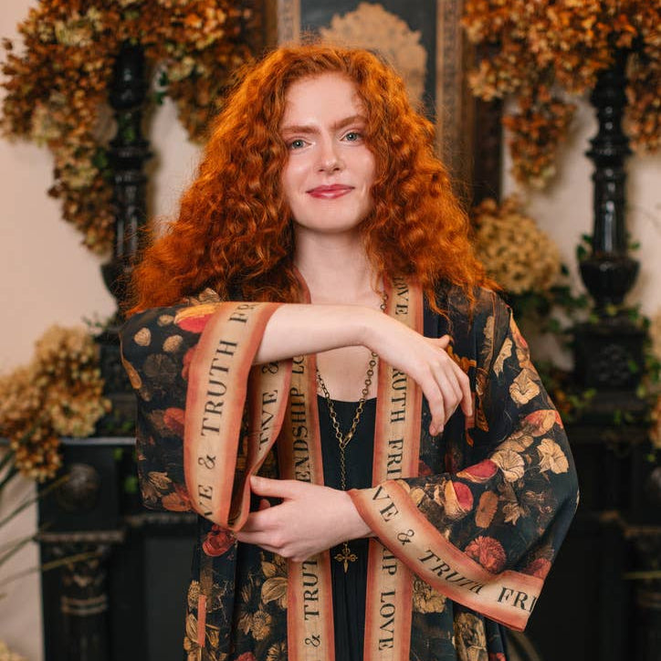 Heart of Gold Long Kimono