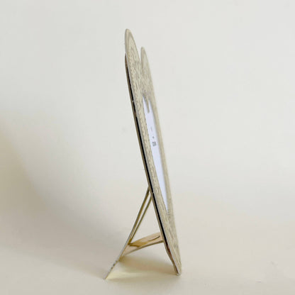 Letterpress Faux Tin Heart Travel/Desk Frame (Gold)