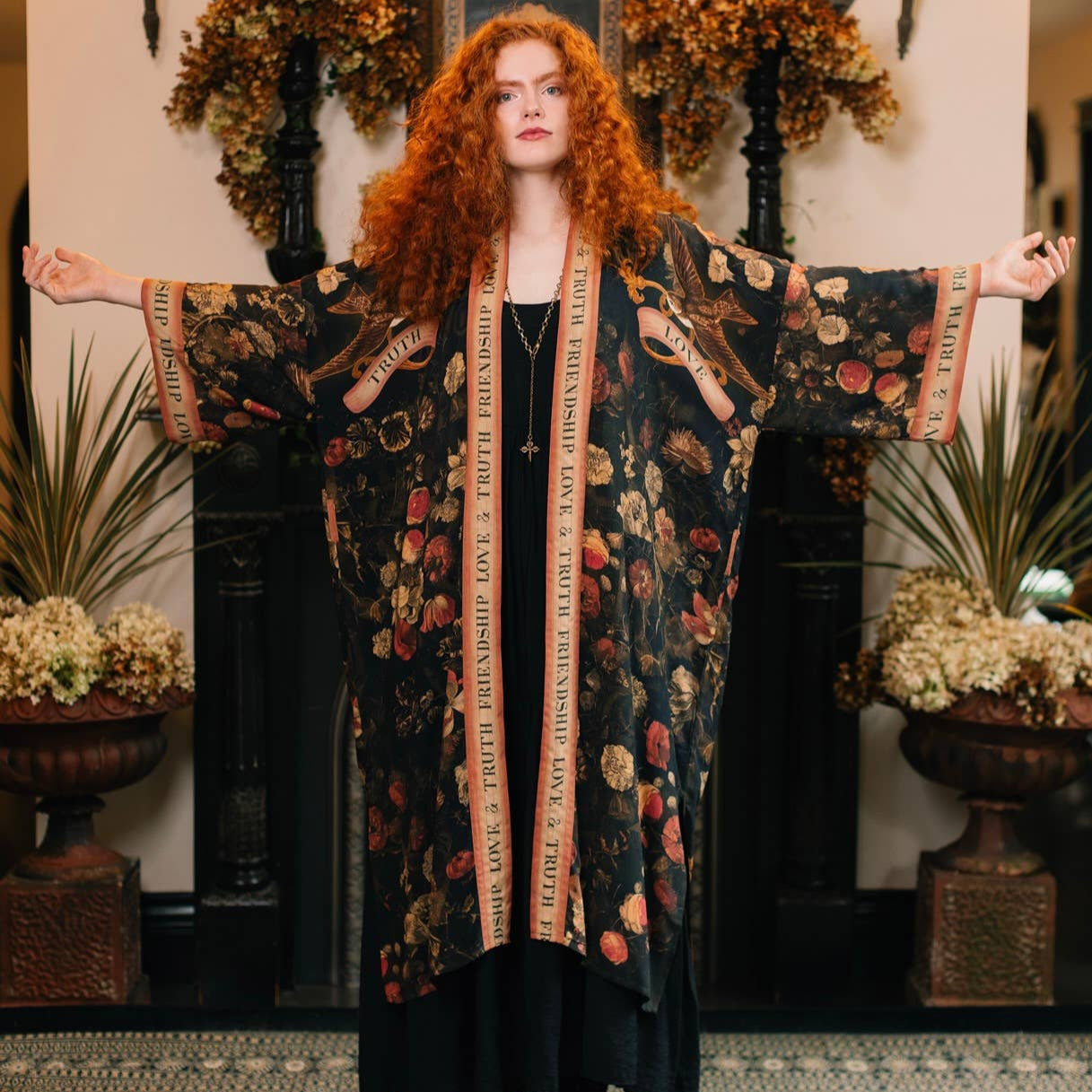 Heart of Gold Long Kimono