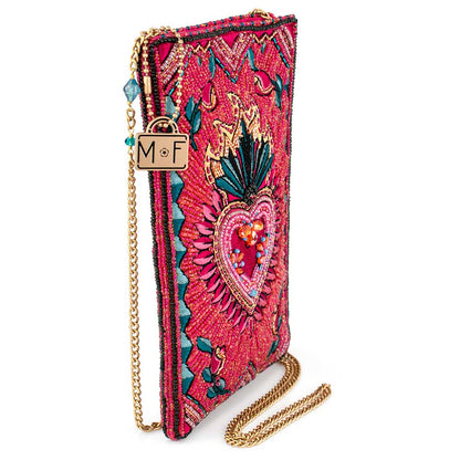 Pure Passion Beaded Crossbody Phone Bag