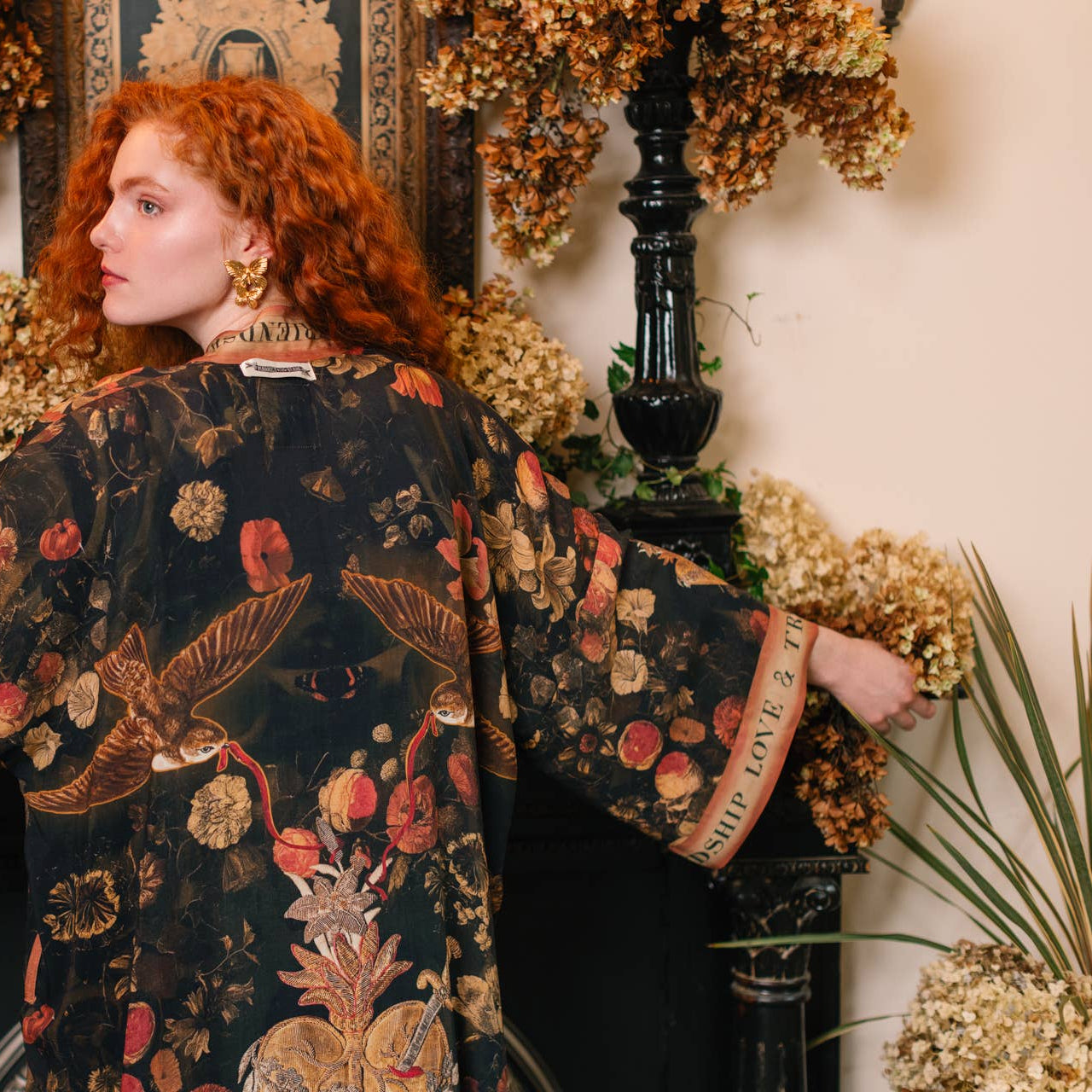 Heart of Gold Long Kimono