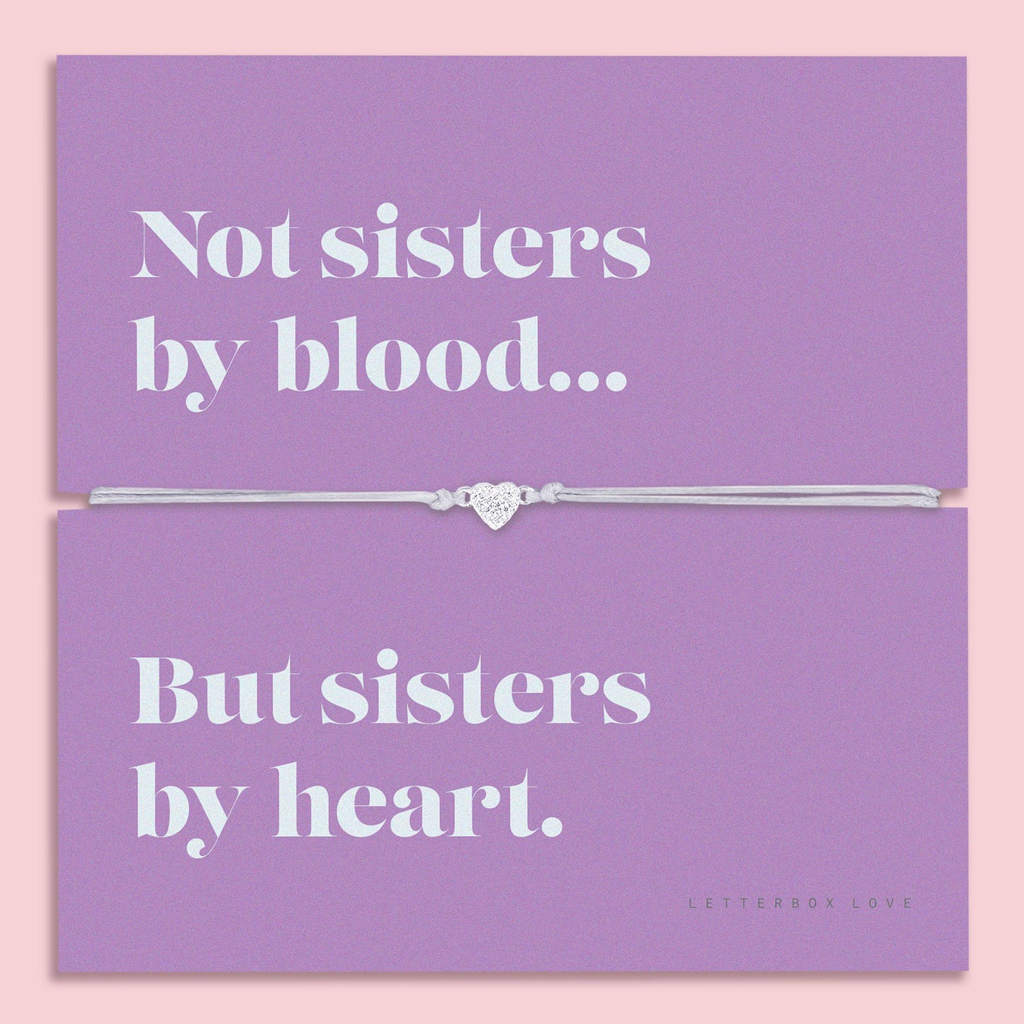 Sisters by Heart – Heart Charm Friendship Bracelet