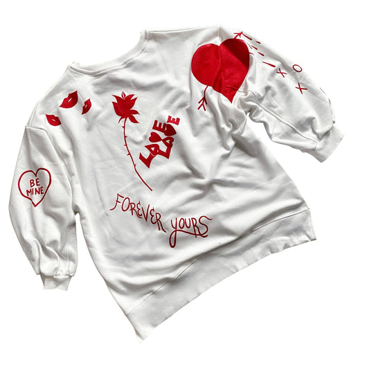 COMING SOON! My Love Oversized Sweatshirt Hand Painted