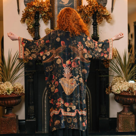 Heart of Gold Long Kimono