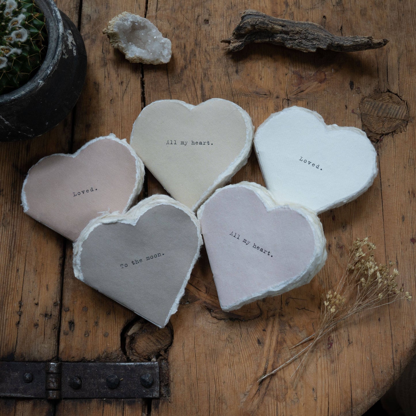 Deckled Edge Little Heart Book