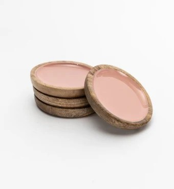 Byron Coasters - Light Pink (Set of 4)