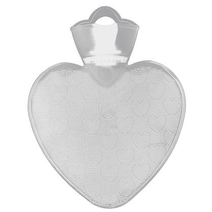Edelweiss Heart Shaped Hot Water Bottle - Blue
