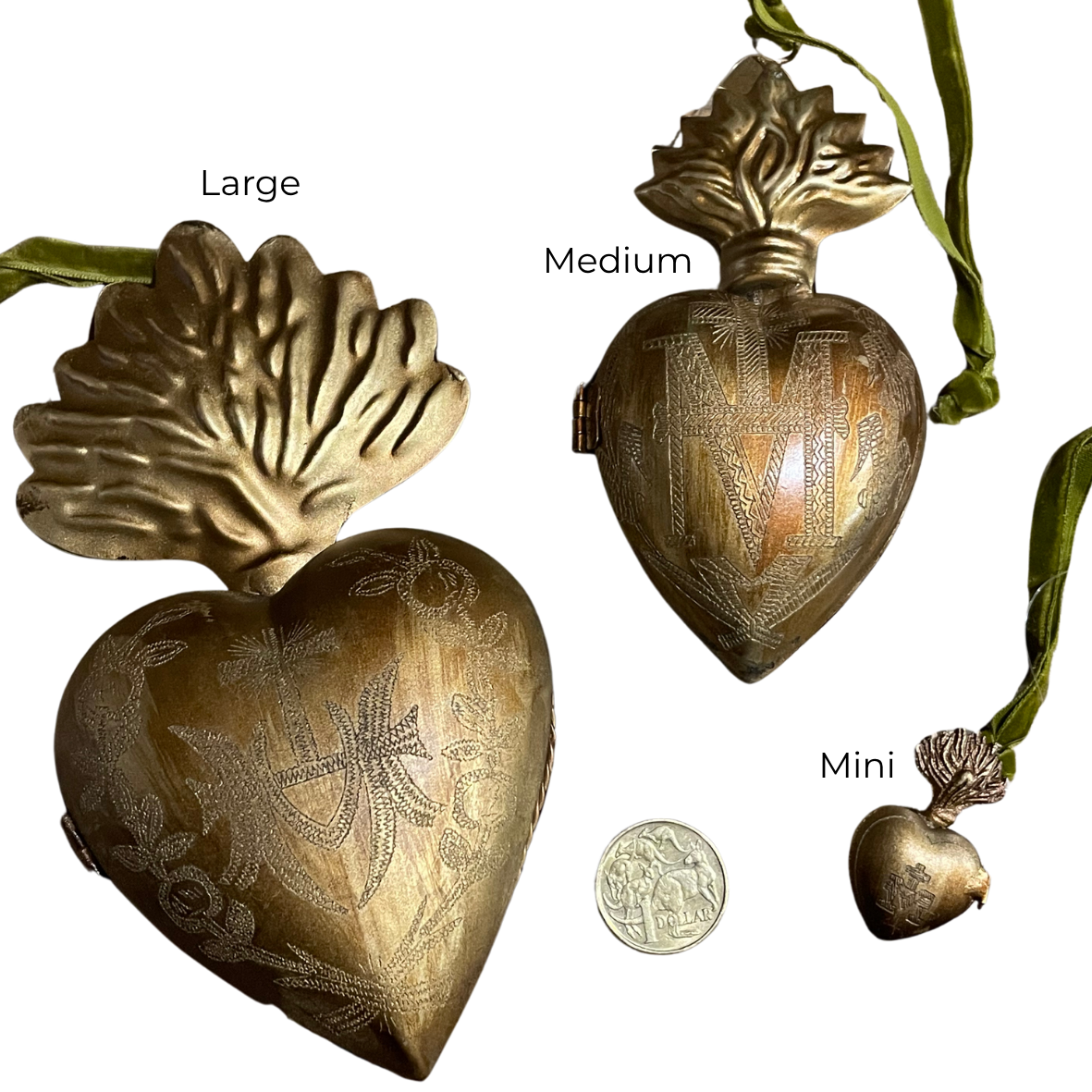 Sacred Heart Locket Boxes - 3 Sizes