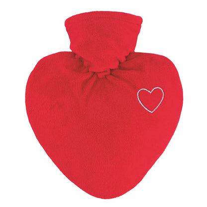 Heart Shaped Hot Water Bottle - Applique