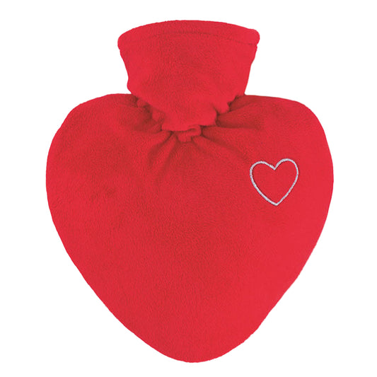 Heart Shaped Hot Water Bottle - Applique